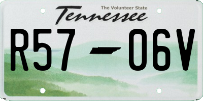 TN license plate R5706V