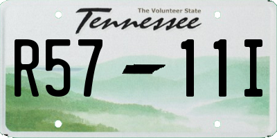 TN license plate R5711I