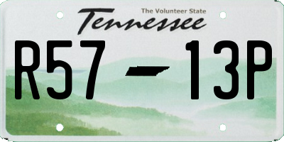 TN license plate R5713P