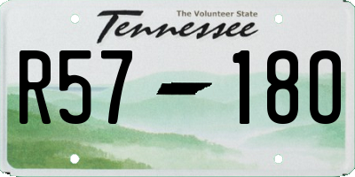 TN license plate R5718O