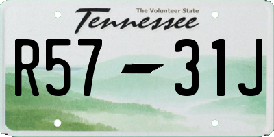 TN license plate R5731J