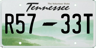 TN license plate R5733T