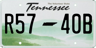 TN license plate R5740B