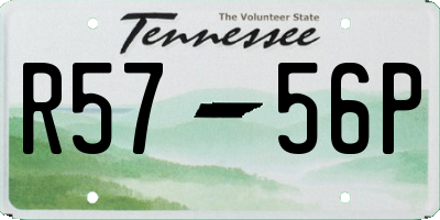 TN license plate R5756P
