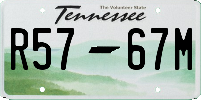 TN license plate R5767M