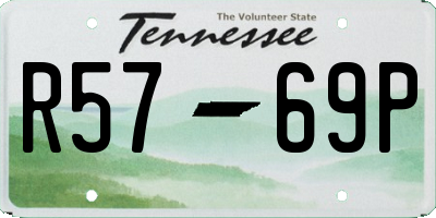 TN license plate R5769P