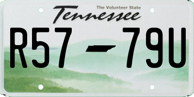 TN license plate R5779U