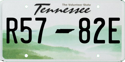 TN license plate R5782E