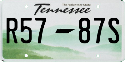 TN license plate R5787S
