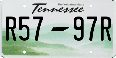 TN license plate R5797R