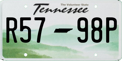 TN license plate R5798P