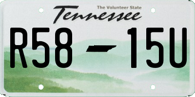 TN license plate R5815U