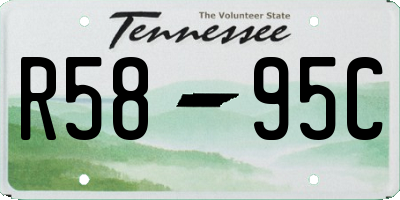 TN license plate R5895C