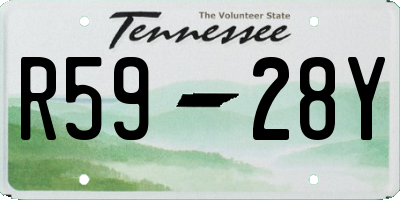TN license plate R5928Y