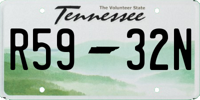 TN license plate R5932N