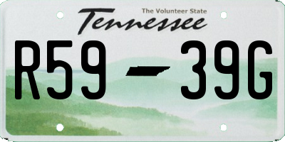 TN license plate R5939G