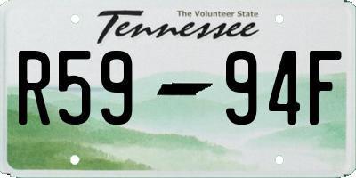 TN license plate R5994F