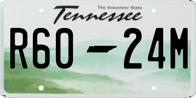 TN license plate R6024M