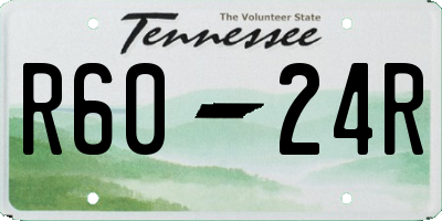 TN license plate R6024R