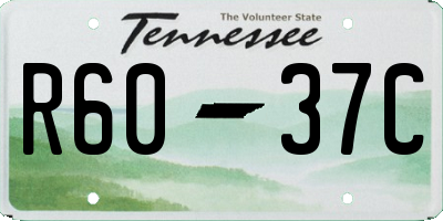 TN license plate R6037C