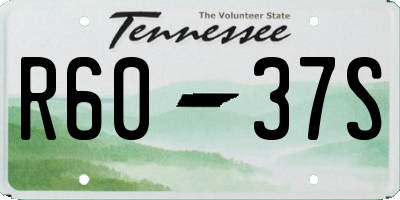 TN license plate R6037S