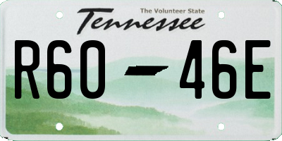 TN license plate R6046E