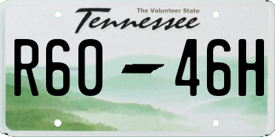 TN license plate R6046H