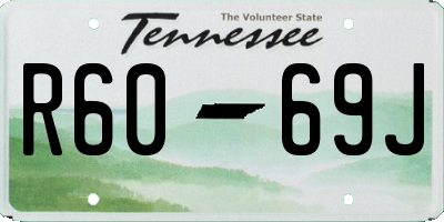 TN license plate R6069J