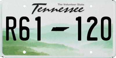 TN license plate R6112O