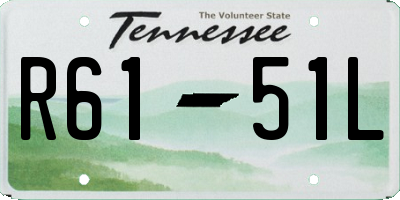 TN license plate R6151L