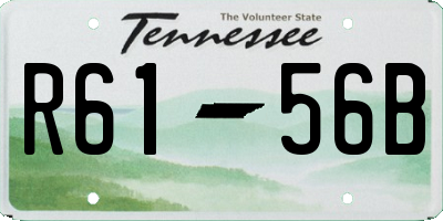 TN license plate R6156B