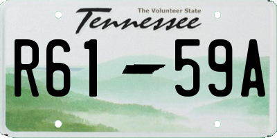 TN license plate R6159A
