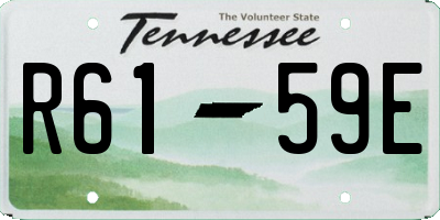 TN license plate R6159E