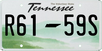 TN license plate R6159S
