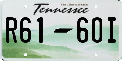 TN license plate R6160I