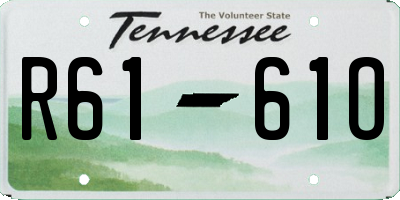 TN license plate R6161O