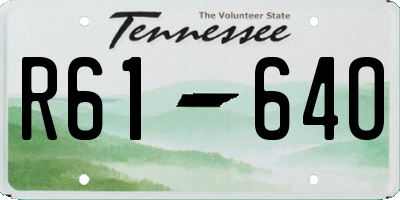 TN license plate R6164O