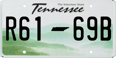 TN license plate R6169B