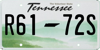 TN license plate R6172S