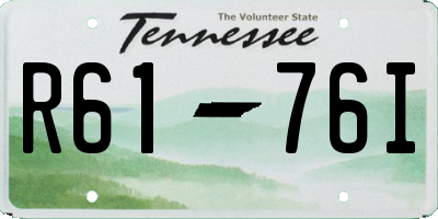 TN license plate R6176I
