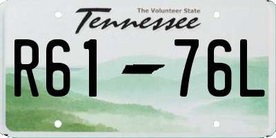 TN license plate R6176L
