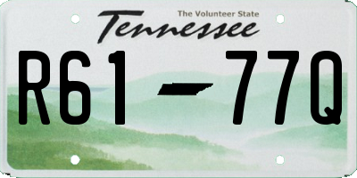 TN license plate R6177Q