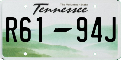 TN license plate R6194J