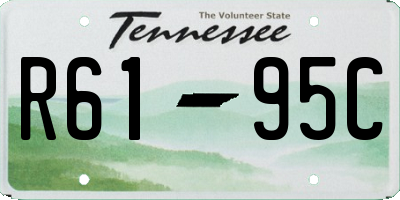 TN license plate R6195C