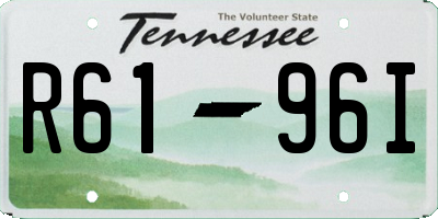 TN license plate R6196I
