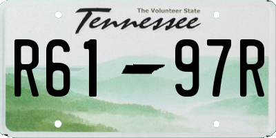 TN license plate R6197R