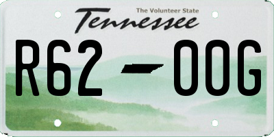 TN license plate R6200G