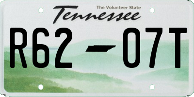 TN license plate R6207T