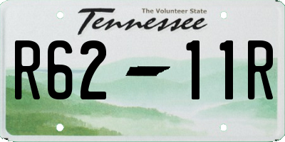 TN license plate R6211R