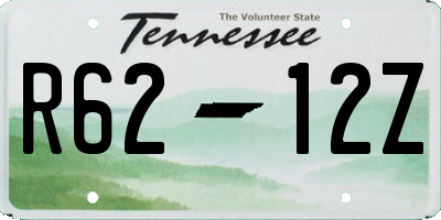 TN license plate R6212Z
